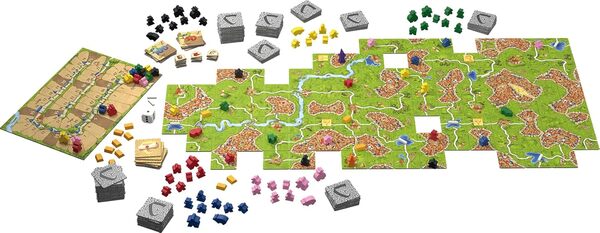 Asmodee - CARCASSONNE : Big Box - Nouvelle Édition - Jeu de Société pour Enfants dès 7 ans - Coffret Initiation avec Jeu de Base + 11 Extensions - 2 à 6 joueurs - 35 min - En Français- Z-Man Games