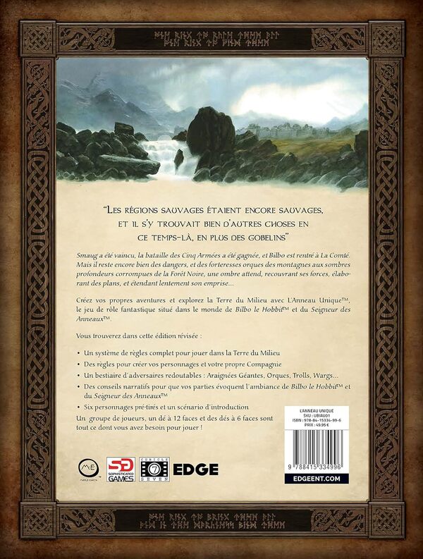 Asmodee l'anneau Unique Jeu de société - Jeu de rôle Broché Broché – 30 novembre 2016