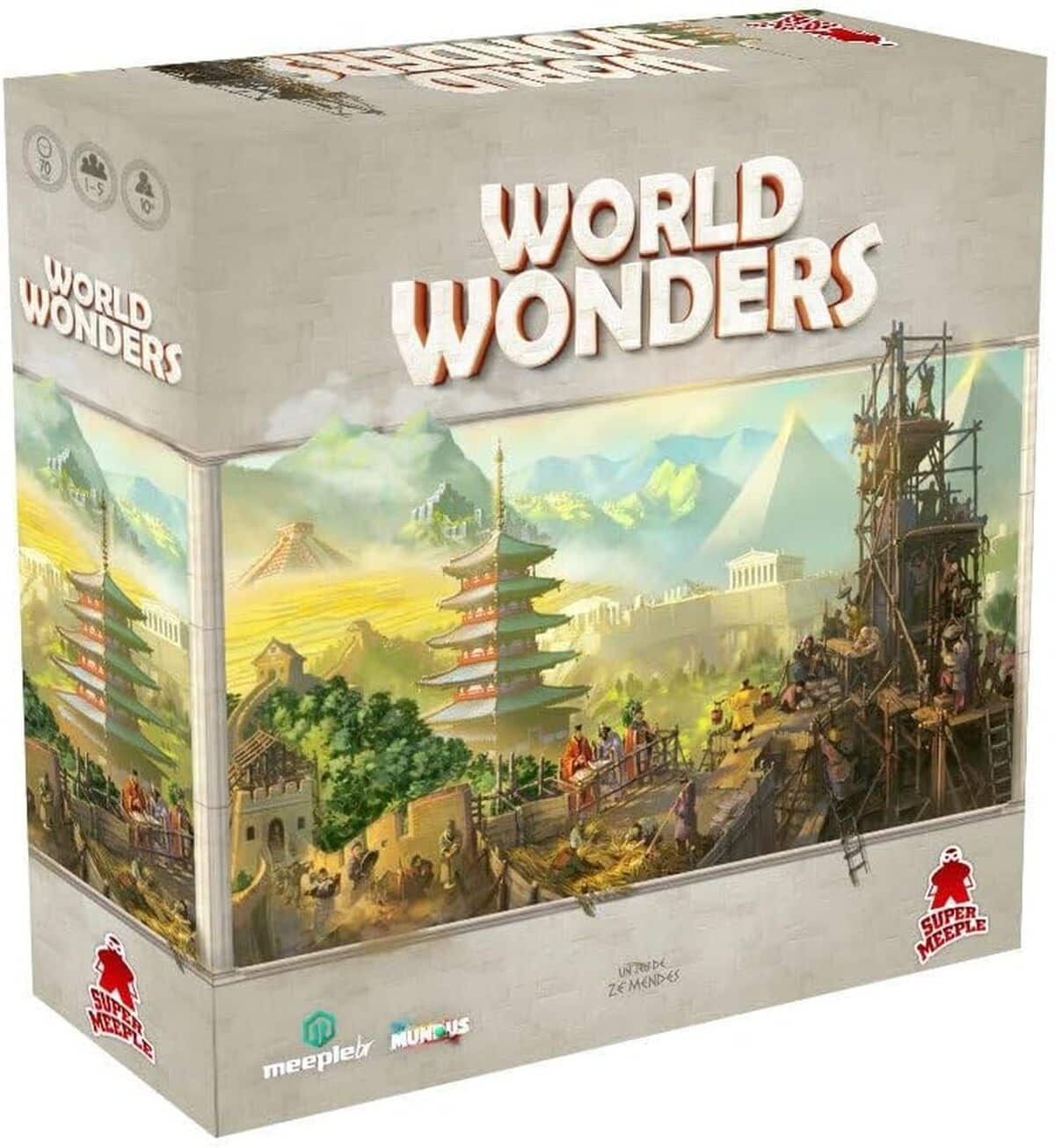 Test du jeu de société Super Meeple World Wonders en version française