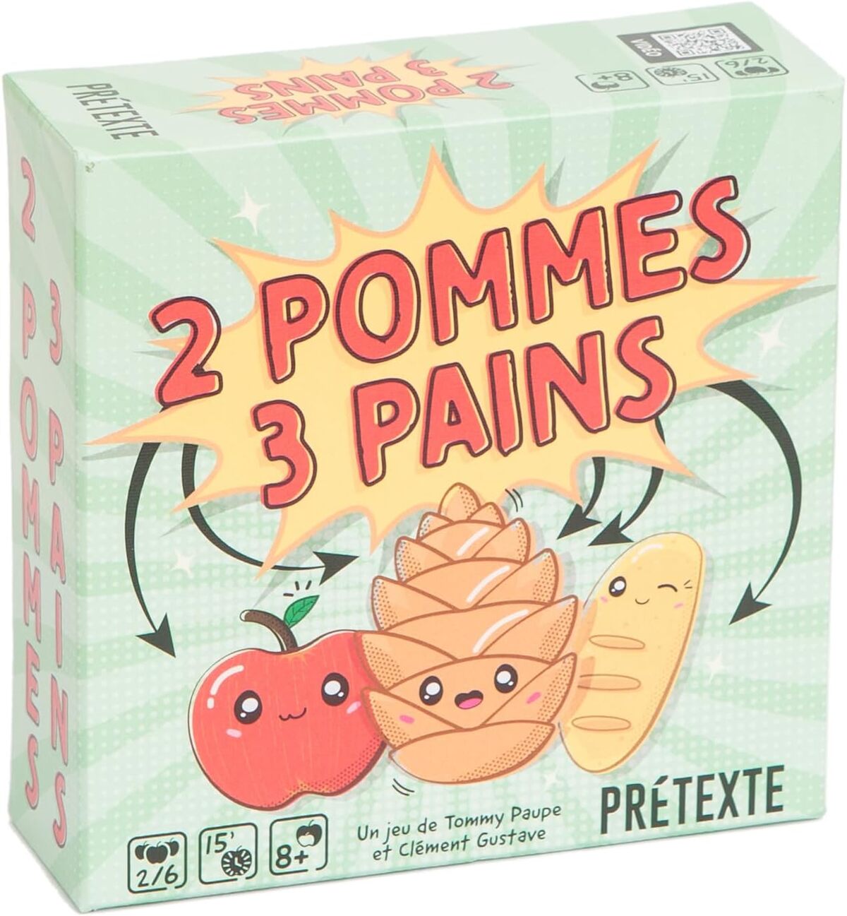 Test du jeu "Pretexte - 2 Pommes 3 Pains" : ambiance garantie en famille ou entre amis