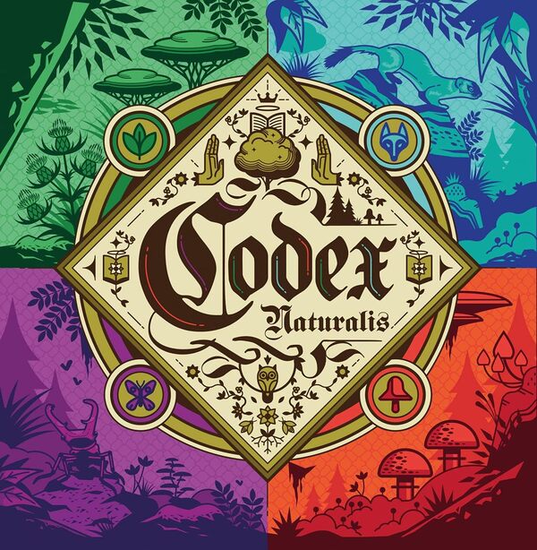 Asmodee - CODEX NATURALIS - Jeu de Société pour Enfants dès 8 Ans - Assemblez les Pages du Manuscrit - Jeu de Cartes Stratégique - Format Voyage - 2 à 4 Joueurs - 30 Min - Version Française - Bombyx