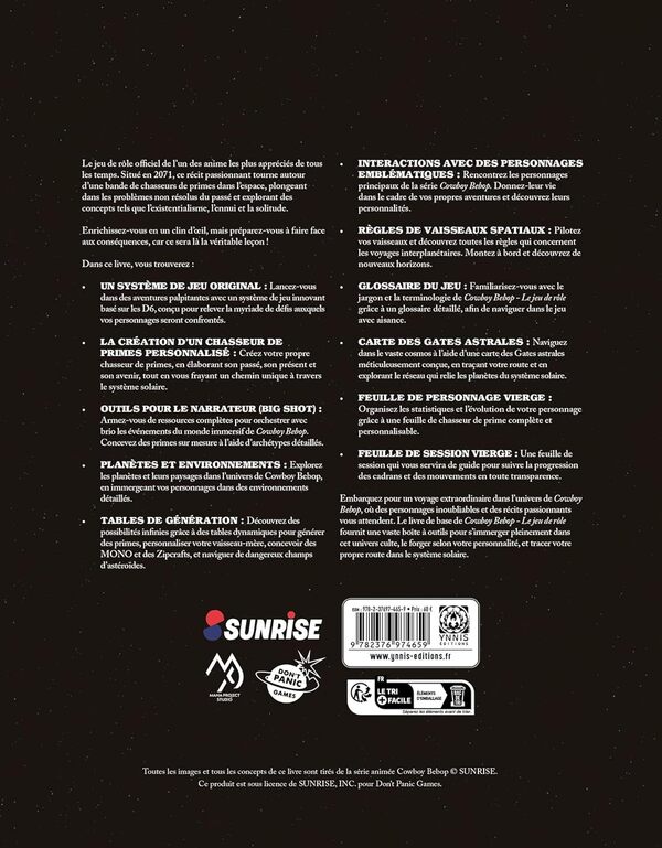 Cowboy bebop, le jeu de rôle, livre de base Relié – Illustré, 20 mars 2024