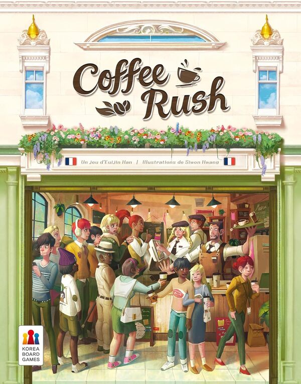 Asmodee Korea Board Games Coffee Rush - Jeux de société - Jeu Enfant et Famille - A partir de 8 Ans - 2 à 4 Joueurs - 30 Min - Version française