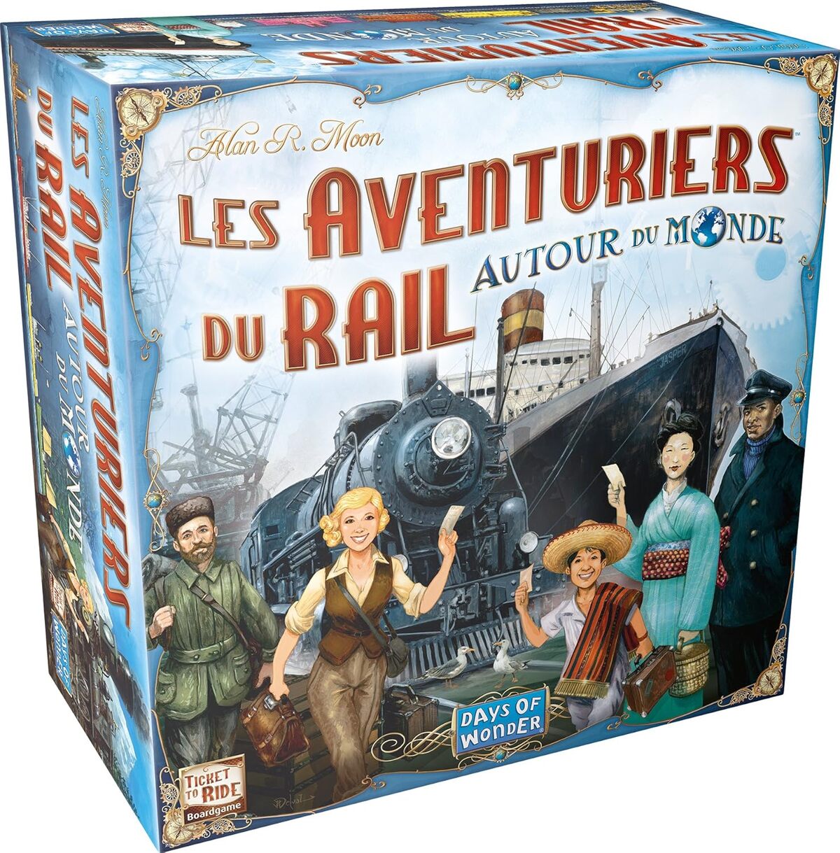 Test du jeu de société les aventuriers du rail : autour du monde de Days of Wonder