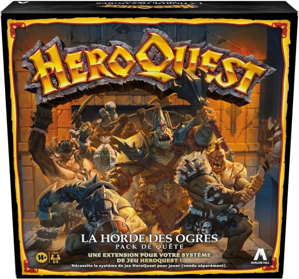 Test du pack de quête La Horde des Ogres d'Avalon Hill HeroQuest