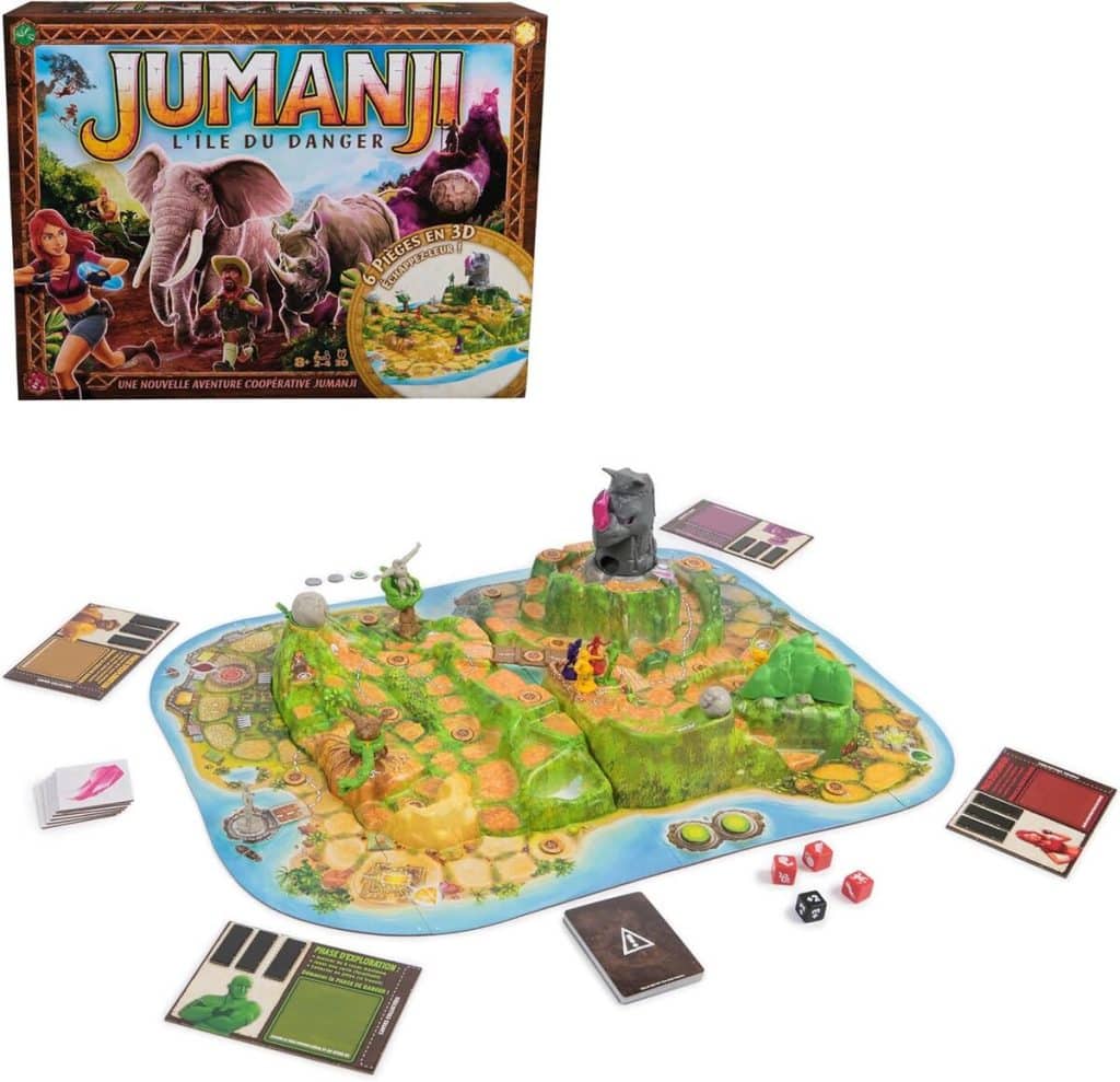Test : jeu de société Spin Master Games Jumanji L'île du Danger