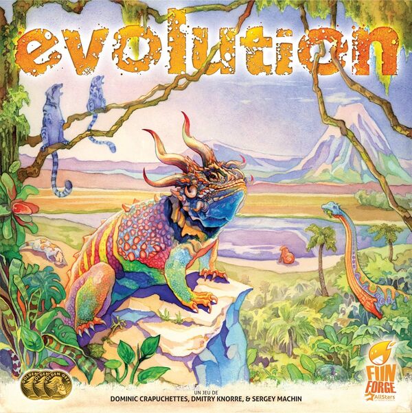 Asmodee - EVOLUTION - Jeu de Société pour Adultes et Enfants dès 12 Ans - Univers Préhistorique - Guidez vos Espèces À Travers les Âges - 2 À 6 Joueurs - 60 Min - Version Française - Funforge