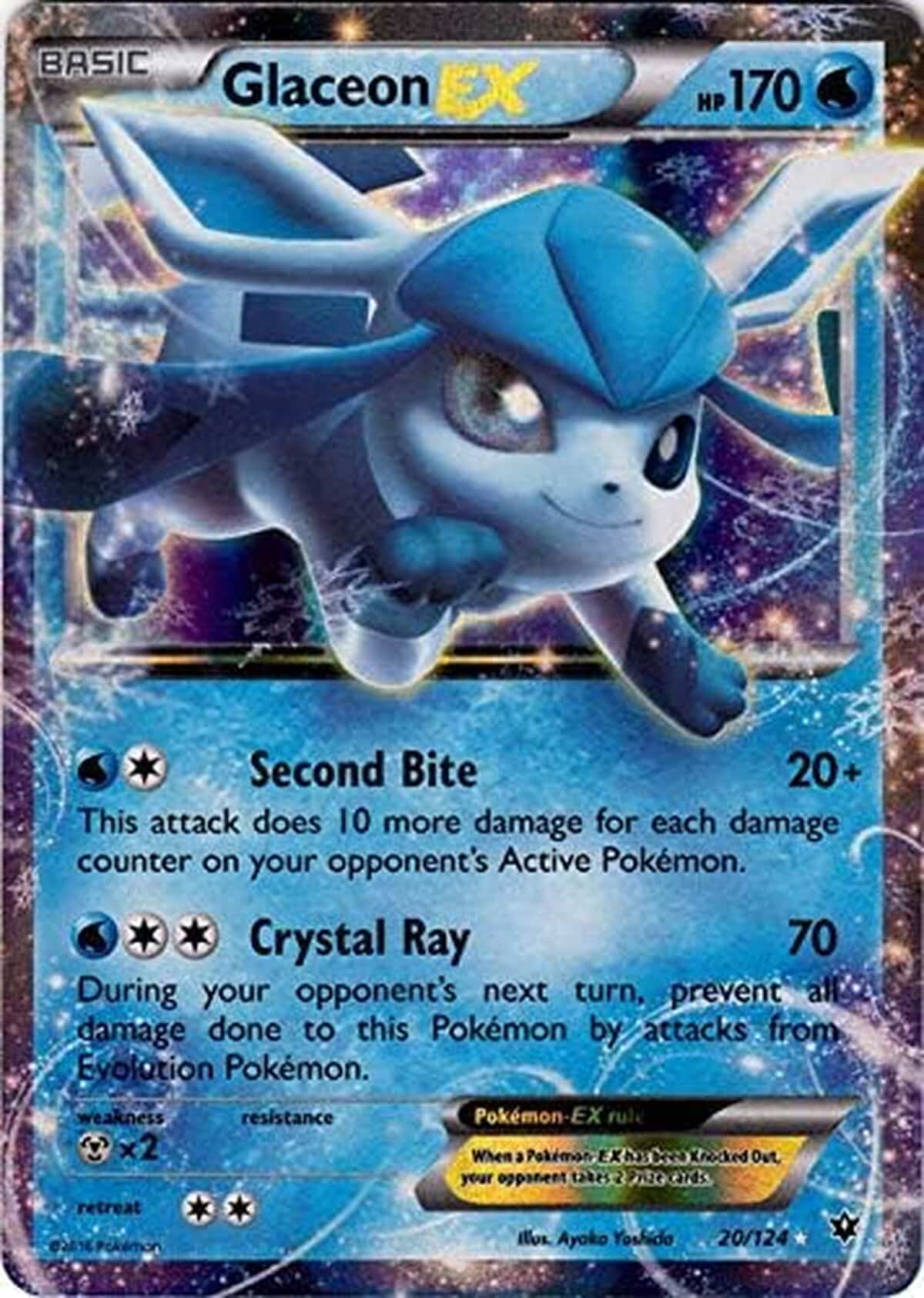 Avis sur la carte Pokemon Glaceon-EX XY Holo