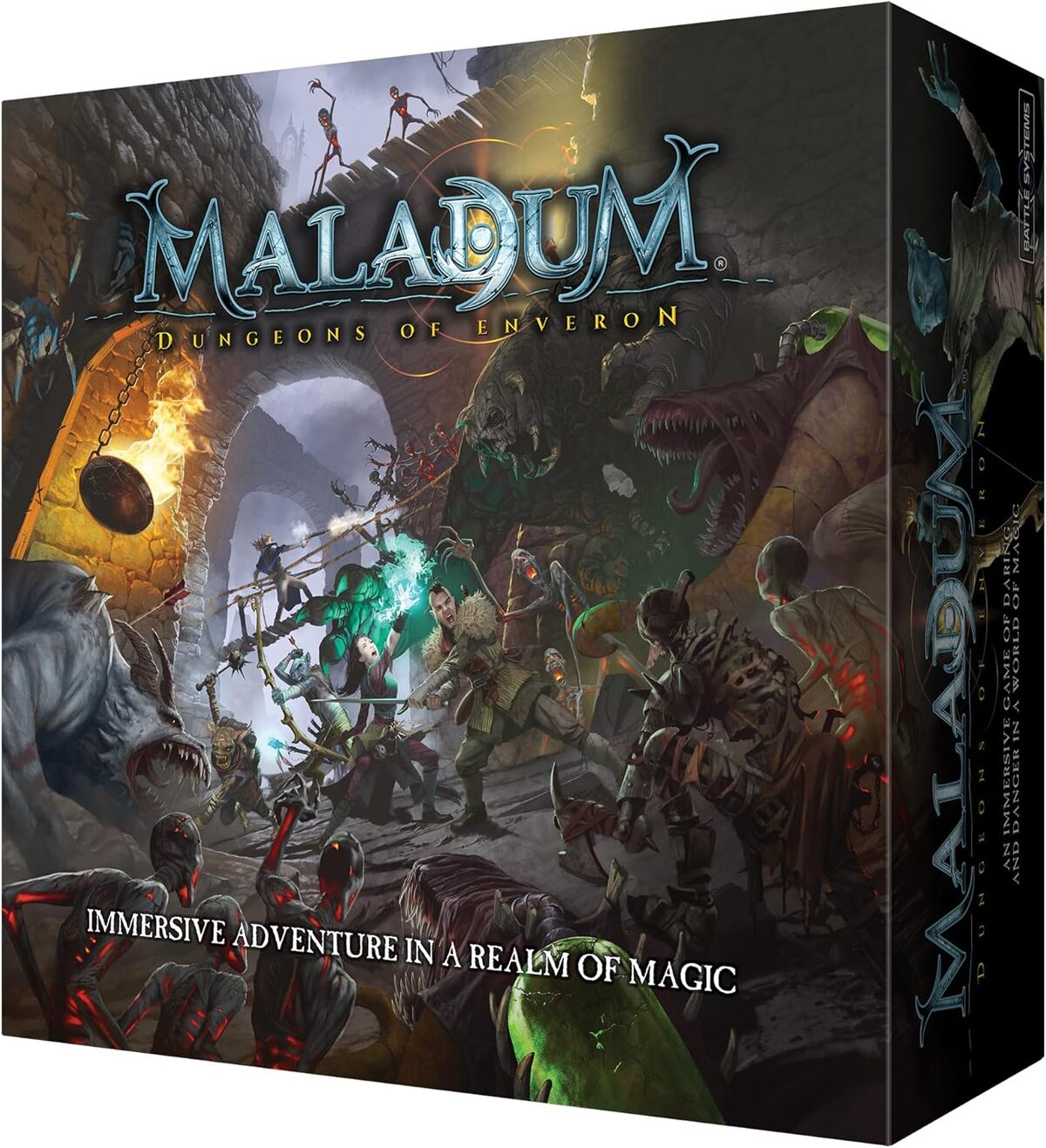 Test Battle Systems Maladum Dungeons of Enveron : kit de démarrage immersif