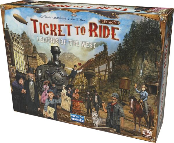 Days of Wonder | Ticket to Ride Legacy - Legends of the West | Jeu de société | À partir de 10 ans | 2 à 5 joueurs | Temps de jeu de 20 à 90 minutes