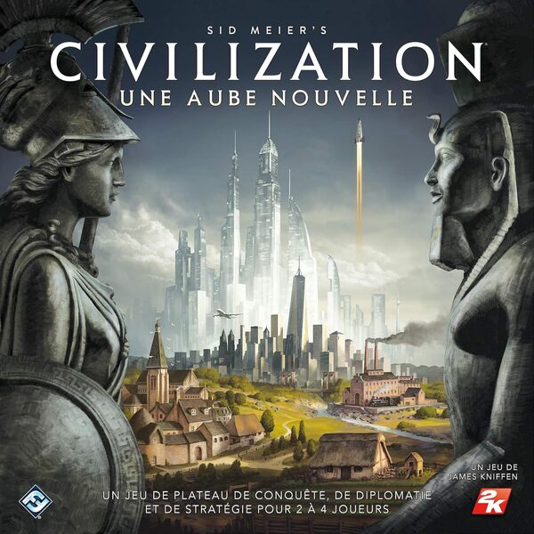 Asmodee - Civilization : Une Aube Nouvelle - Jeu de Société Inspiré du Jeu Vidéo - Conquêtes Épiques pour 2 à 4 Joueurs dès 14 Ans - 120 Min de Stratégie - Version Française - Fantasy Flight Games