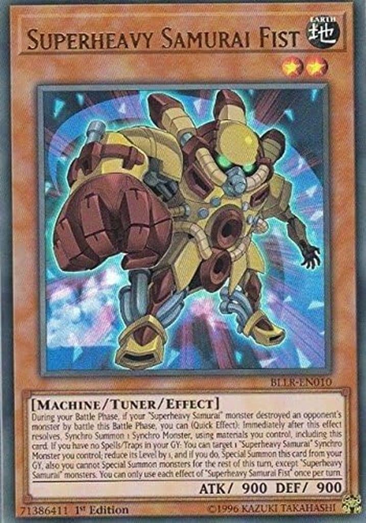 Avis sur la carte Superheavy Samurai Fist - Ultra Rare BLLR-EN010 en français