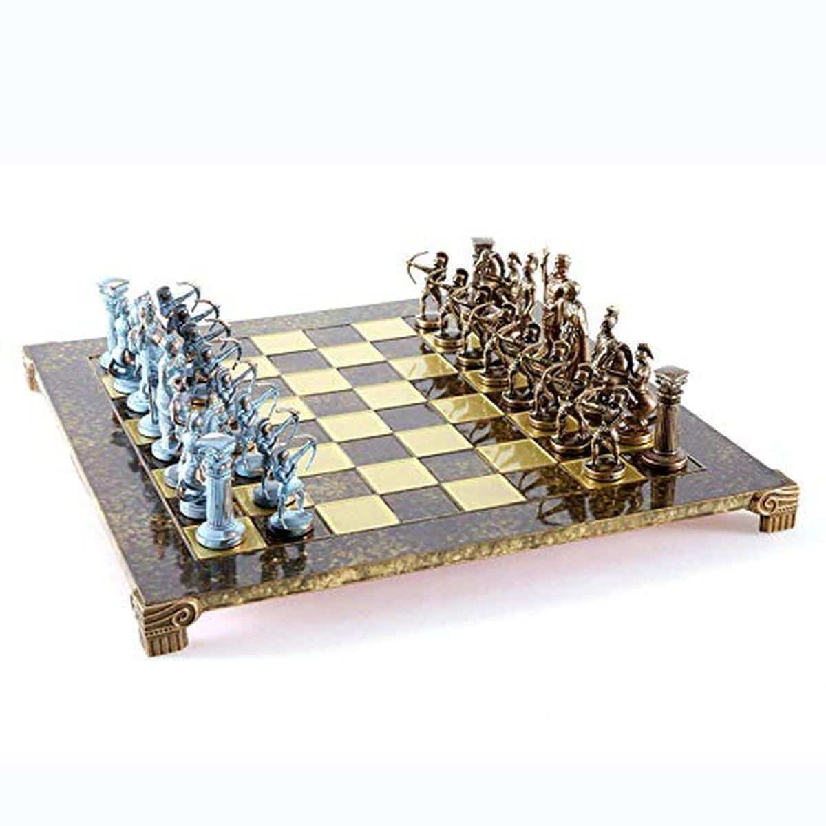 Avis : échiquier Manopoulos Archers large - bleu & cuivre