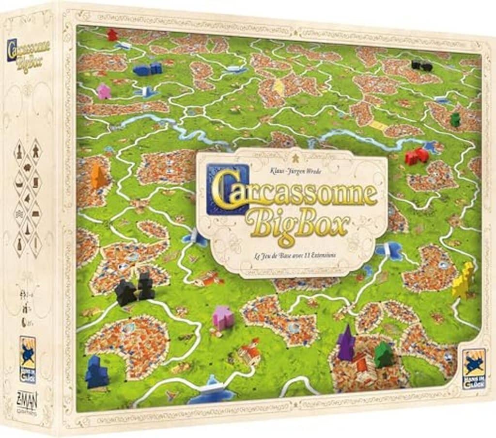 Test du coffret Big Box Carcassonne par Asmodee : le jeu de société incontournable