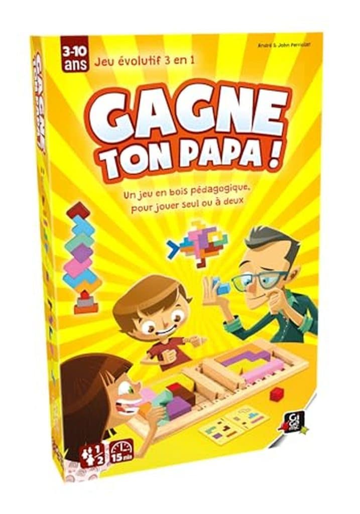Test du jeu casse-tête Gigamic Gagne Ton Papa en bois