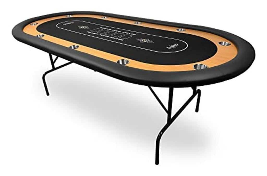 Test : table de poker pliable 10 joueurs avec tapis noir