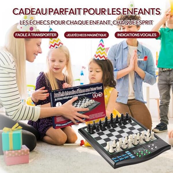 Découvrez l'échiquier électronique CNSENIOR 2026 ELO : un outil interactif parfait pour les débutants souhaitant améliorer leurs compétences en jeu d'échecs avec facilité et plaisir