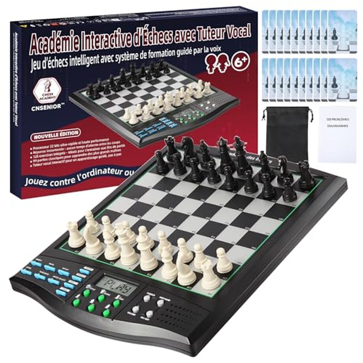 Test de l'échiquier électronique CNSENIOR 2026 ELO : un compagnon interactif pour débutants