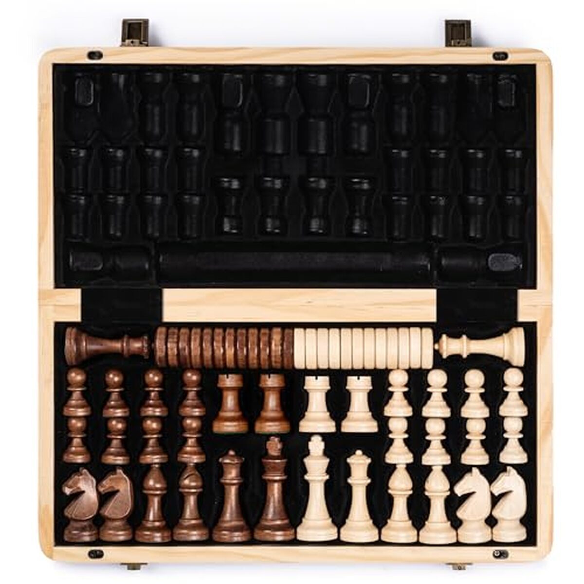 Test : jeu d'échecs magnétique pliable A&A en bois 38, 1 cm