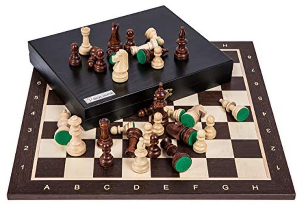 Test Square Pro : jeu d'échecs Staunton 5 Wenge Lux