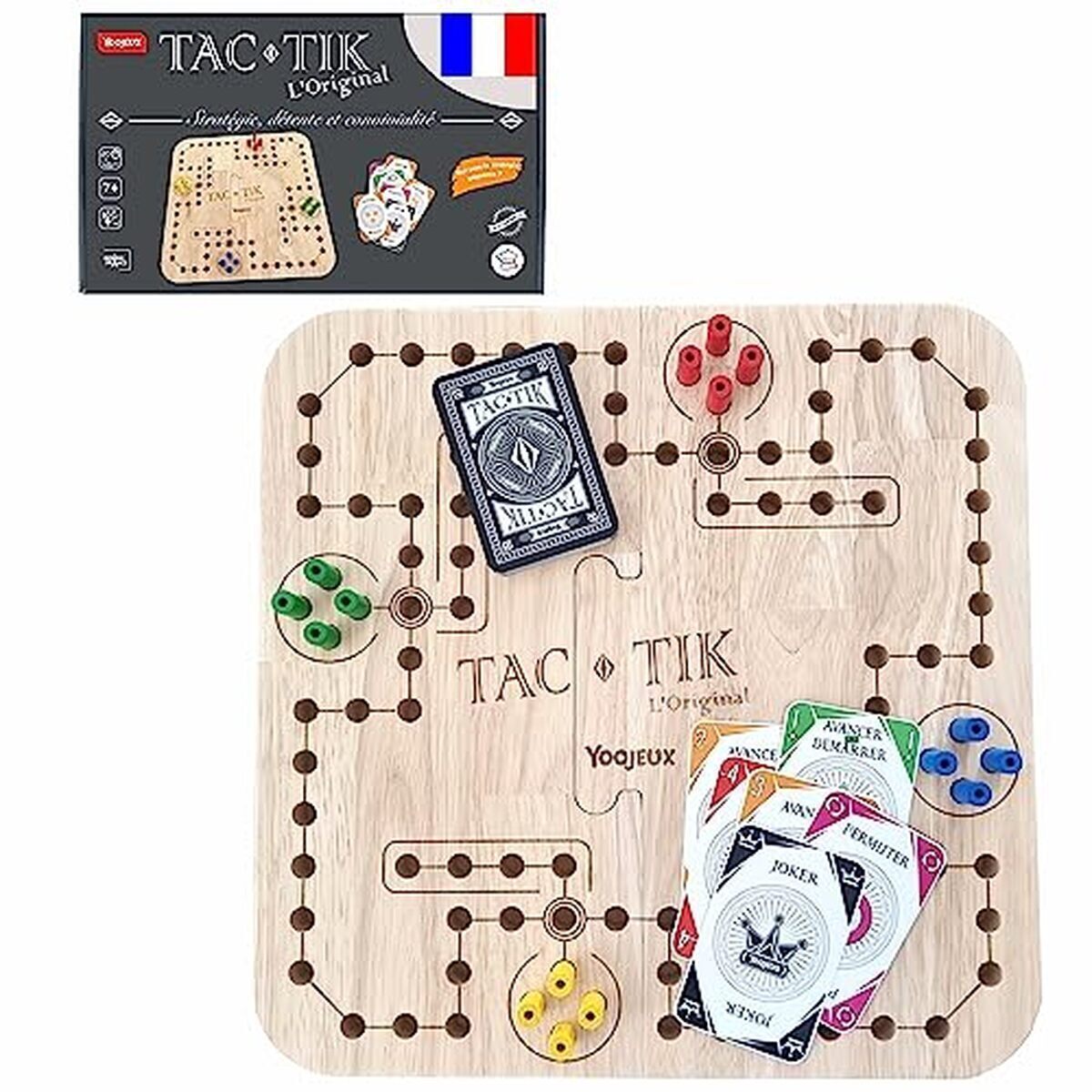 Test Yoojeux Tac-Tik : jeu de société en bois pour toute la famille